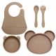  5× Gigi Kids Set, beige Silicone