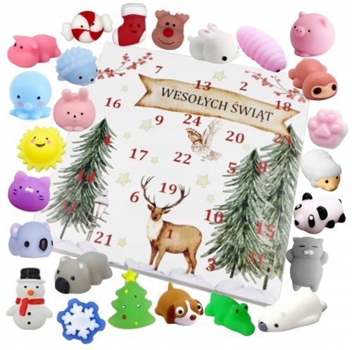  Kinder Advent Calendar KINDER 24 GNIOTKI SQUISHY SQU