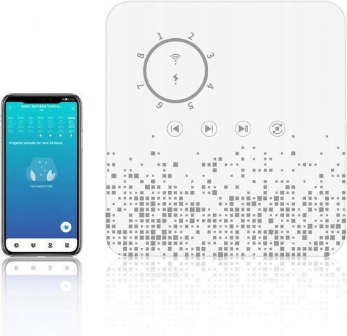  WiFi Irrigation Controller 8 Sections Without Power Supply