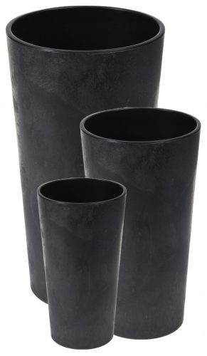  Flowerpot Lamela 14 cm x 14 x 26 cm Diameter 14 cm Plastic black + 2 more products