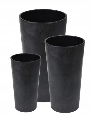  Lamela flowerpot 19 cm x 19 x 36 cm diameter 19 cm plastic black + 2 more products