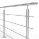 Stainless steel balustrade, handrail 1.5 m, solid tube 2.0 mm thick