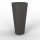  Lamela flowerpot, 39 cm x 39 x 81 cm, diameter 39 cm, plastic in grey and silver