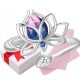  Lotus Flower Ring Silver Adjustable S925 + Box