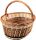 Baskets LARGE WICKER PICNIC BASKET FOR SHOPPING MUSHROOMS, VEGETABLES, FRUITS, MADE IN POLAND