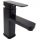 Aqui BASIC black pedestal washbasin mixer