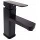 Aqui BASIC black pedestal washbasin mixer