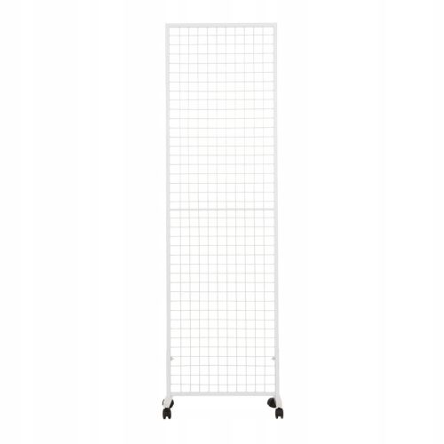 Grid, stand, premium display on wheels. 60 x 200. White