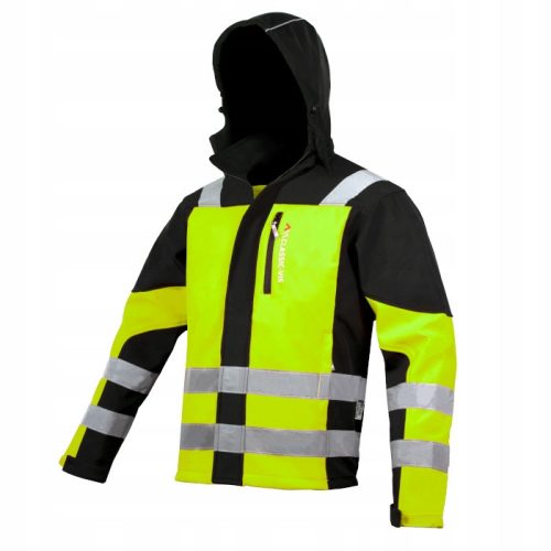 ART.MAS Reflective warning softshell jacket Classic Vis YW, size M