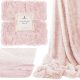 SOFT BLANKET PLUG SLEEVE FOR A Springos Polyester Bedspread, 160 cm x 200 cm, Pink Shades