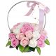 BEAUTIFUL bouquet basket with fragrant soap flowers, 25 soap roses, GIFT