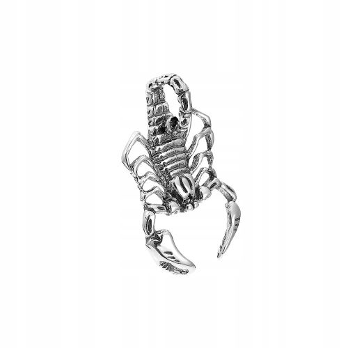  Silver pendant pr925 oxidized large scorpion