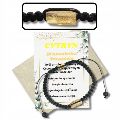  Lucky Bracelet, Natural Stone, CITRINE, Protection and Purification