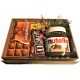  Gift basket BOX Nutella chocolate and fresh Christmas tree branch