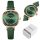  WOMEN'S WATCH CURREN PARMA + BOX green leather on a strap