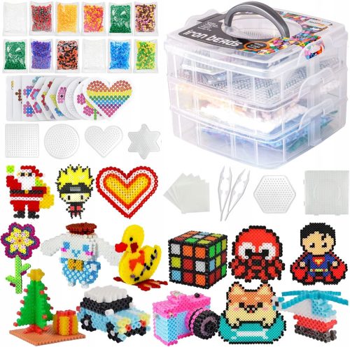  Iron-on bead set 6000 pieces, case templates