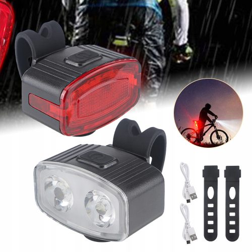  FRONT AND REAR BIKE LIGHTS IPX5 MODES, UP, WATERPROOF