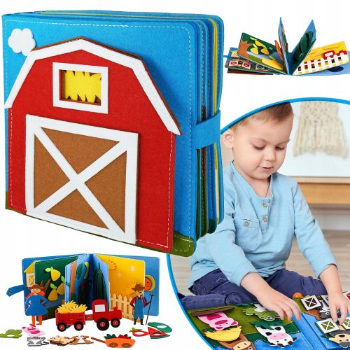  FELT BOOK 3D ACTIVITIES, EDUCATIONAL SENSORY TOY FOR CHILDREN