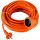 Blow single extension cable 30 m, 1 pc. sockets, orange