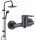 Kuchinox Pana black shower faucet + Kuchinox ONDO exposed shower set