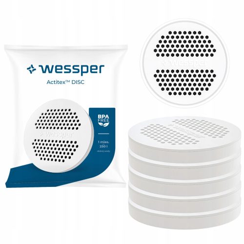  Filter insert for Wessper Actitex Disc bottle, 5 pcs.