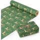  GIFT WRAPPING PAPER GREEN CHRISTMAS REINDEER 44cm 25m 100g/m²