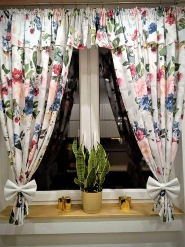 Ready-made curtains Semi-blackout tape curtain, frogs 160 cm x 160 cm