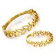  OPENWORK GOLD RING LEAVES GOLD 333 size 13