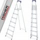 Higher ladder 3.35 m aluminum up to 125 kg