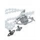  SATURN pearl necklace and earrings in WESTWOOD style