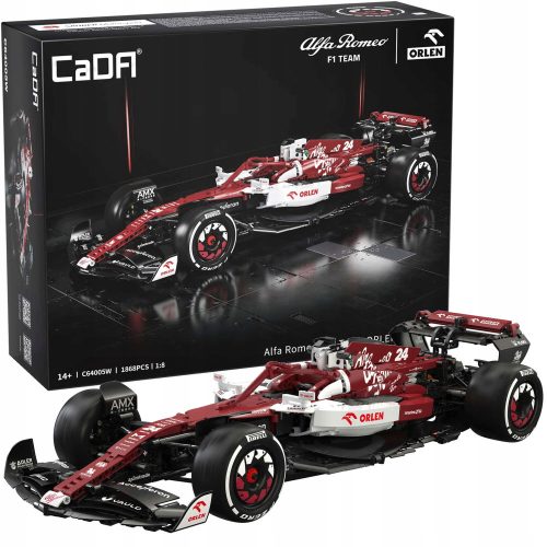  CADA BUILDING BLOCKS ALFA ROMEO FORMULA 1 RED RACING CAR 1868 EL.