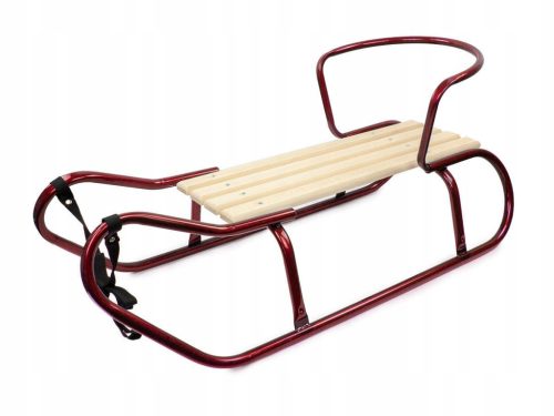  AWESOME METAL SLED WITH BACKREST SONIA 90 cm