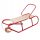  CHILDREN'S METAL SLED WITH BACKREST BAYO 87 CM RED