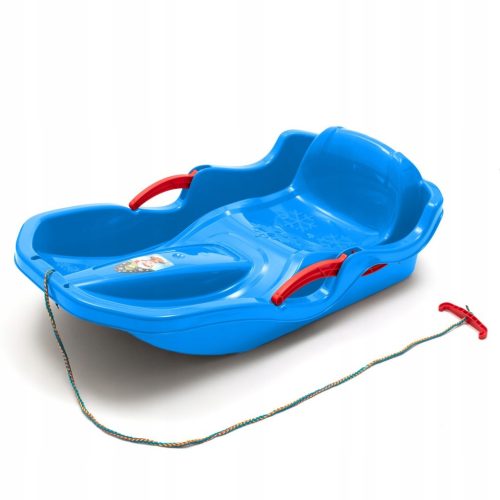  PLASTIC SLED WITH BACKREST AND BRAKES BABY MIX SPEED BOB BLUE