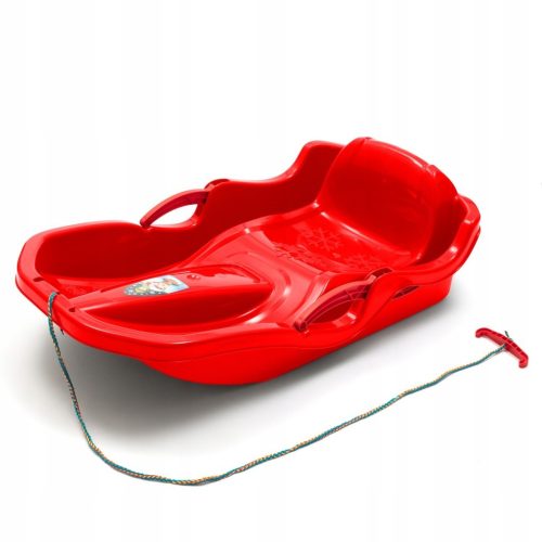  PLASTIC SLED WITH BACKREST AND BRAKES BABY MIX SPEED BOB RED