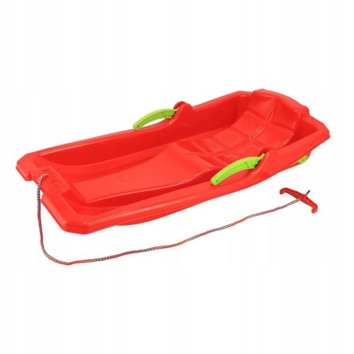  PLASTIC SLED WITH BRAKES BABY MIX KAROL RED