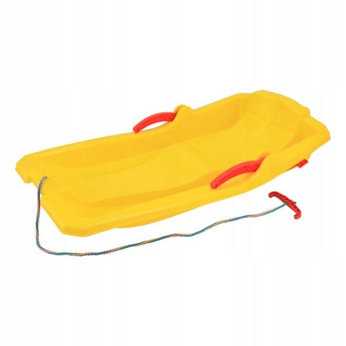  PLASTIC SLED WITH BRAKES BABY MIX KAROL YELLOW