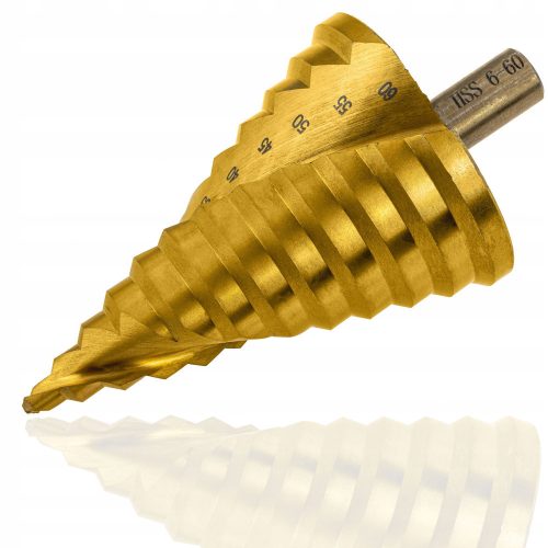 SPIRAL TAPERED STEP DRILL HSS 6-60 MM