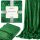 SOFT BLANKET PLUG SLEEVE FOR A Springos polyester blanket 200 cm x 220 cm in the colors green, gold