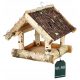  BIRD FEEDER, HOUSE, WOODEN HOUSE, 255MM