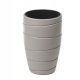  Lamela flowerpot, 40 cm x 40 x 60 cm, diameter 40 cm, plastic in brown and beige tones