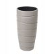  Lamela flowerpot, 40 cm x 40 x 78 cm, diameter 40 cm, plastic in brown and beige tones