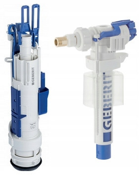 Geberit valve 1/2'' 244.820.00.1 + Geberit angle valve 3/8'' 240.700.00.1