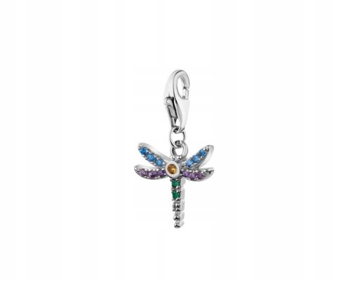  Apart Silver pendant charm dragonfly