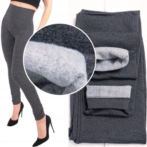  MELANGE SEAMLESS HIGH WAIST winter leggings FLEECE LINED thick winter