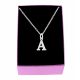  SILVER NECKLACE LETTER ALPHABET LETTERS SILVER 925