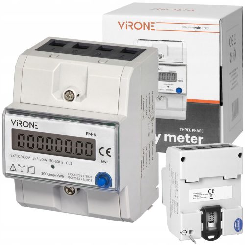 Virone 230 V IP20 80 A meter