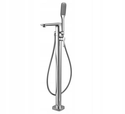 Freestanding single lever bathtub faucet Omnires Hudson Chrome