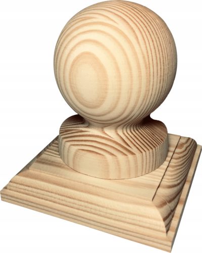  Wooden balls with 70 mm collar + 100 x 100 mm sleeves