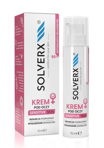 SOLVERX Sensitive Skin Eye Cream 15ml for Delicate & Vascular Skin